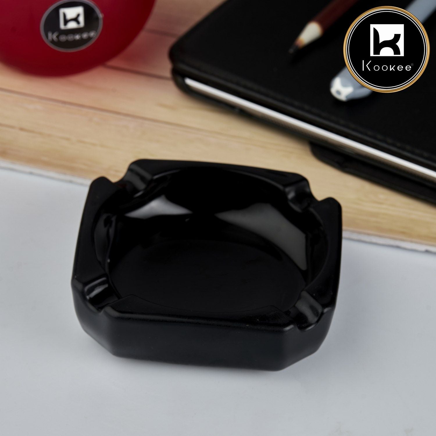 Kookee Glass Ashtray for Cigarettes (10751)
