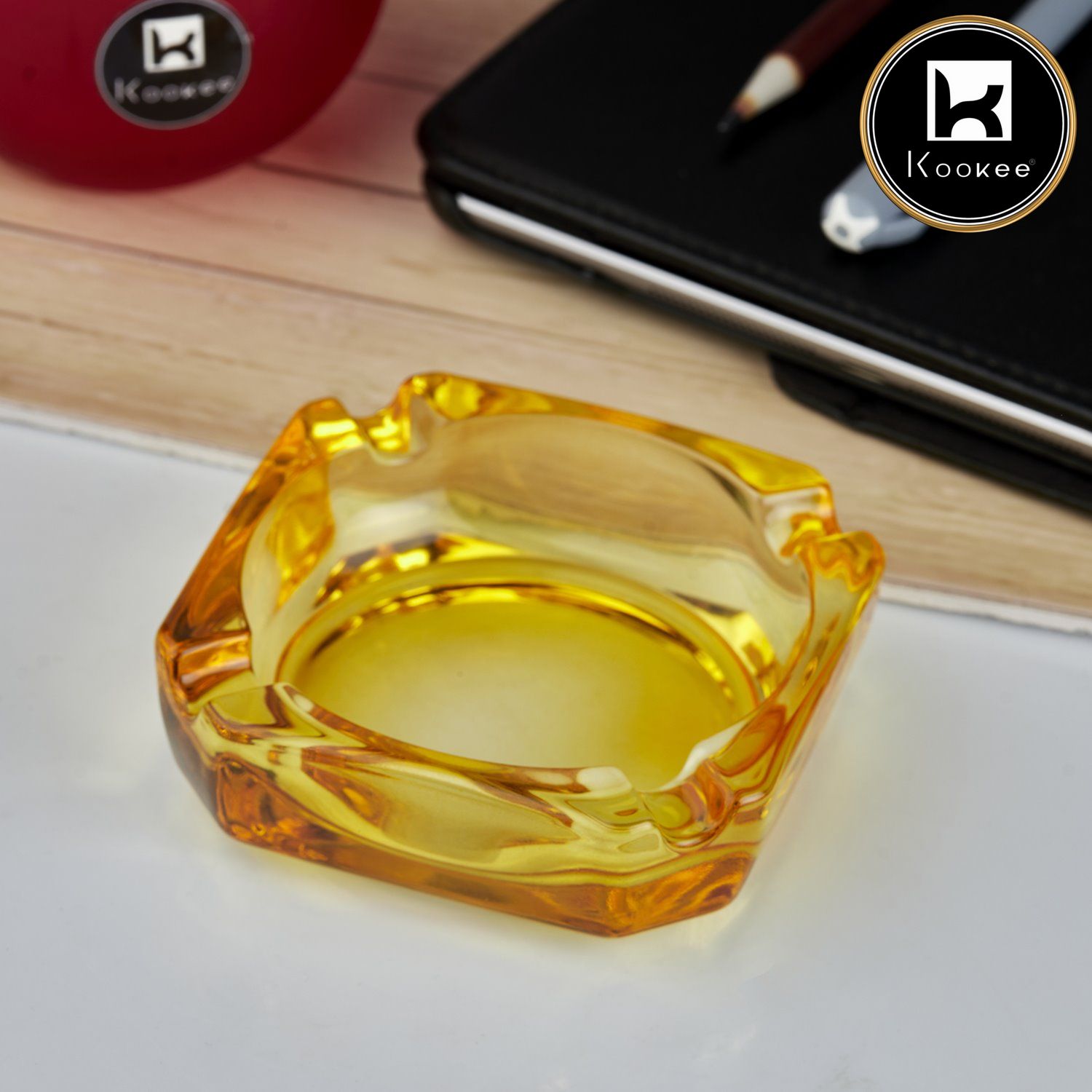 Kookee Glass Ashtray for Cigarettes (10752)