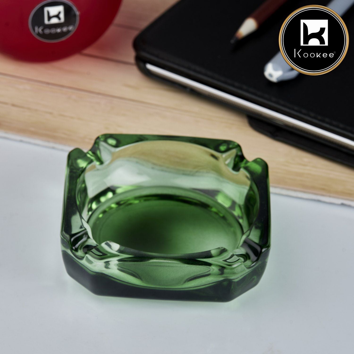 Kookee Glass Ashtray for Cigarettes (10753)