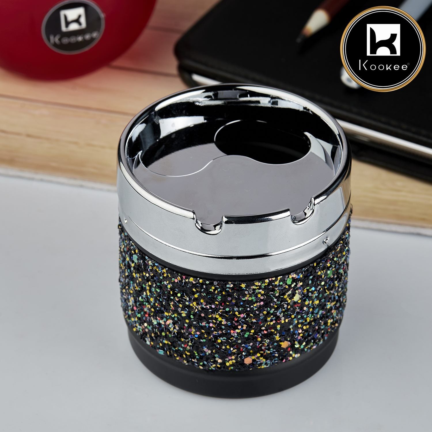 Kookee Slide Ashtrays, Black, ART10757