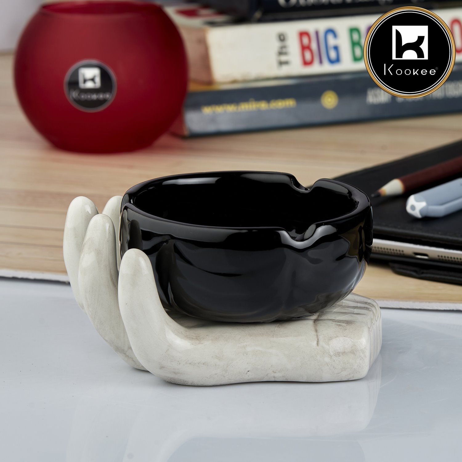 Ceramic Ashtray for Smokers (V-ASH-004-4)