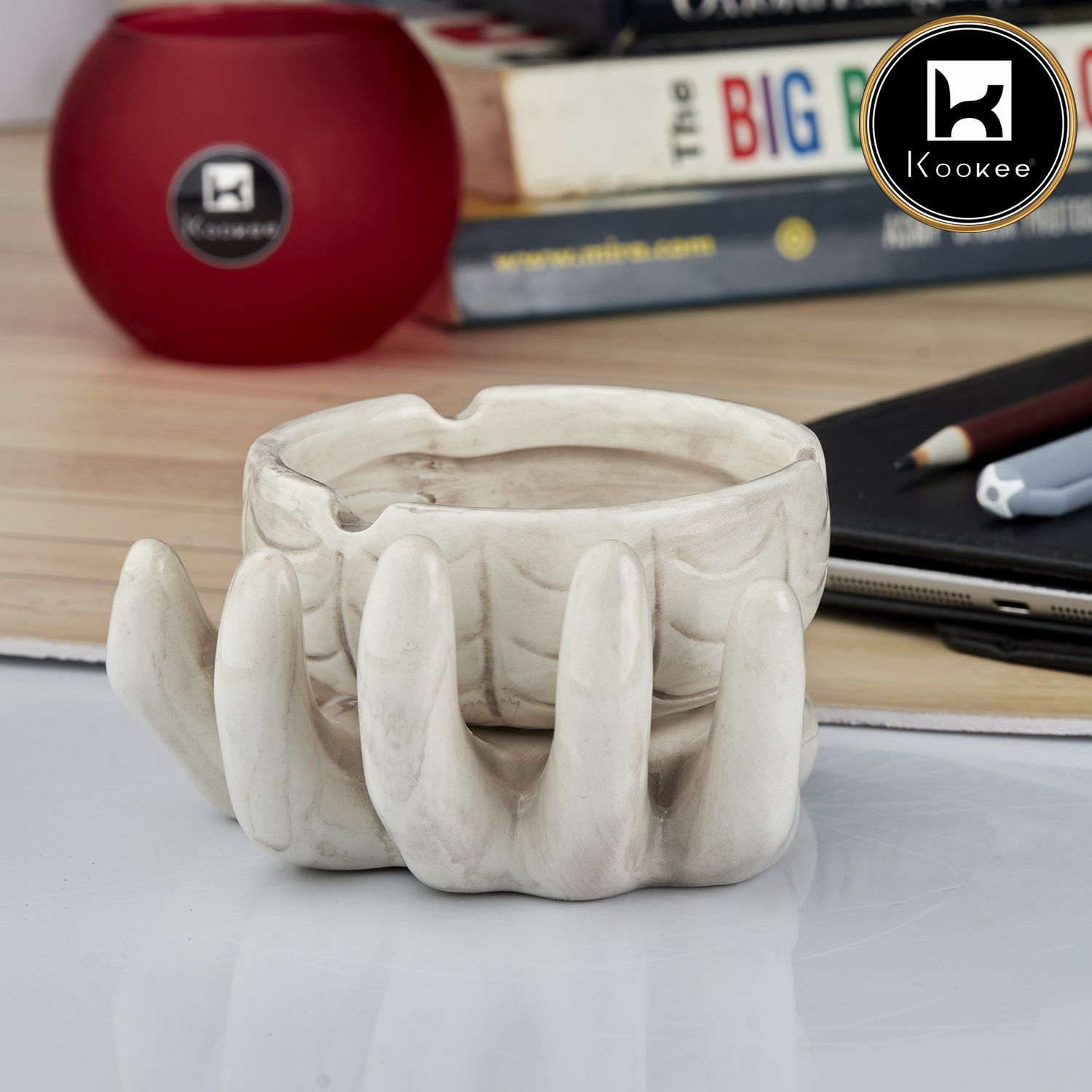 Kookee Ceramic Ashtray for Smokers (10762)