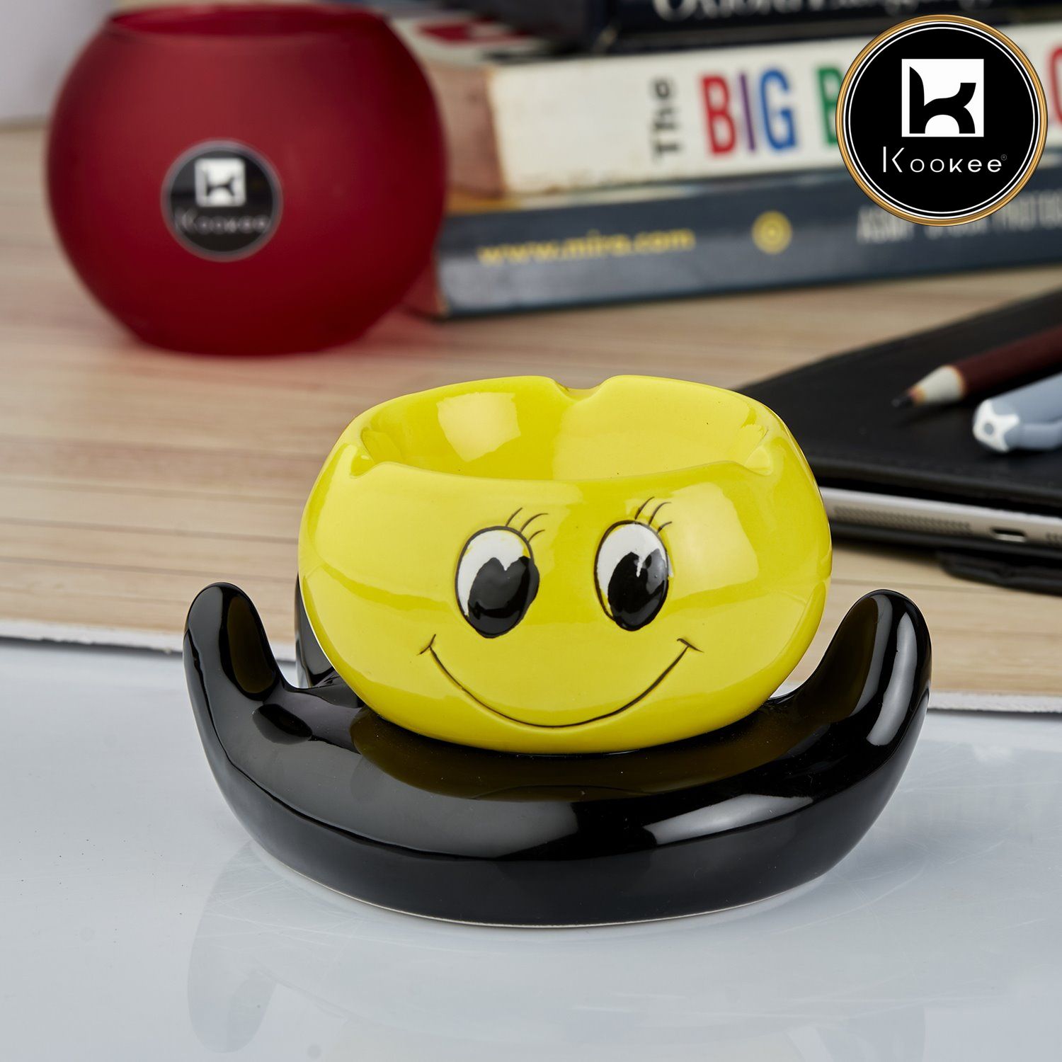 Kookee Ceramic Ashtray for Smokers (10774)