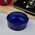 Kookee Glass Ashtray for Cigarettes, Tabletop Ashtray and Modern Decoration for Home Office Bar Restaurant Indoor Outdoor, Blue