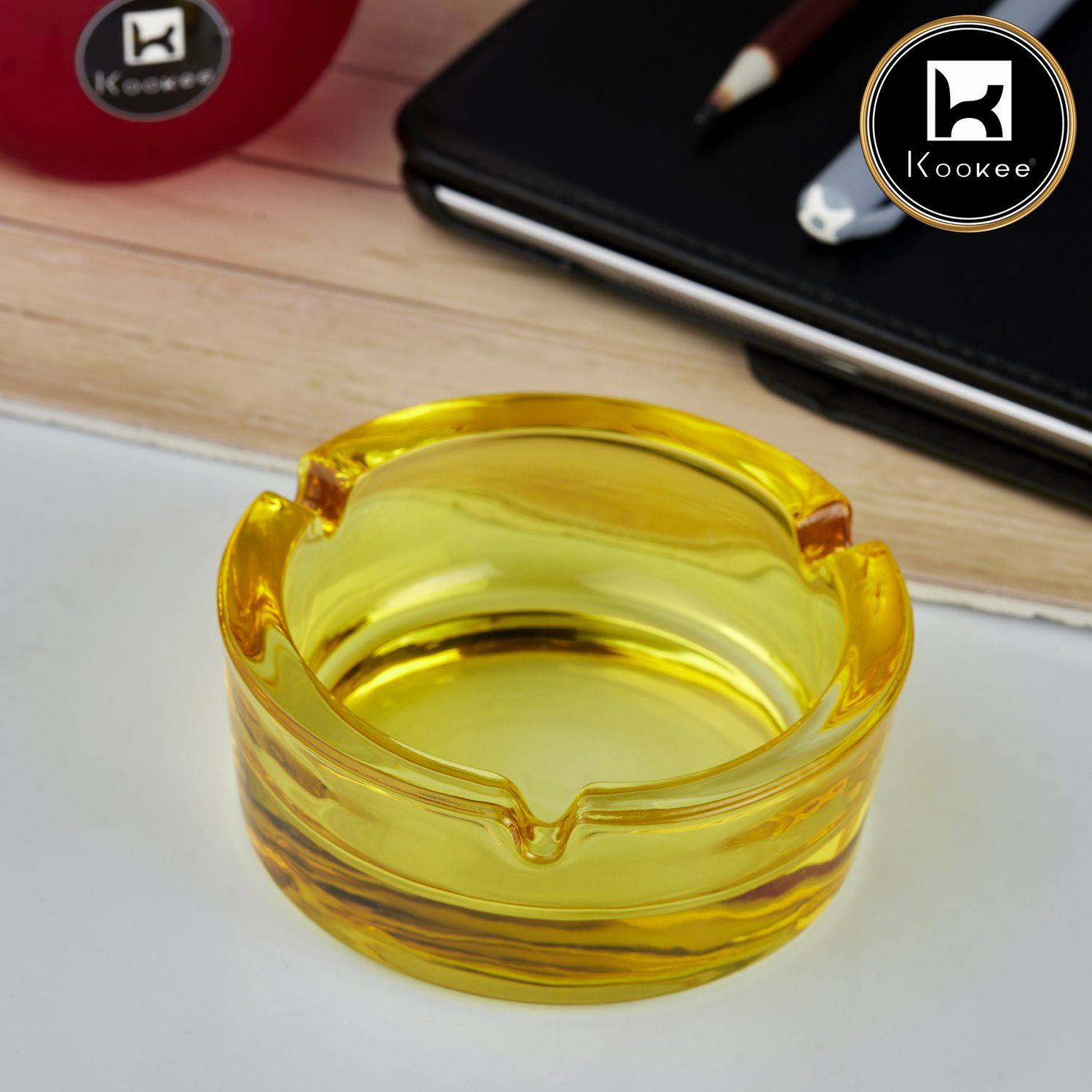 Kookee Glass Ashtray for Cigarettes (10788)