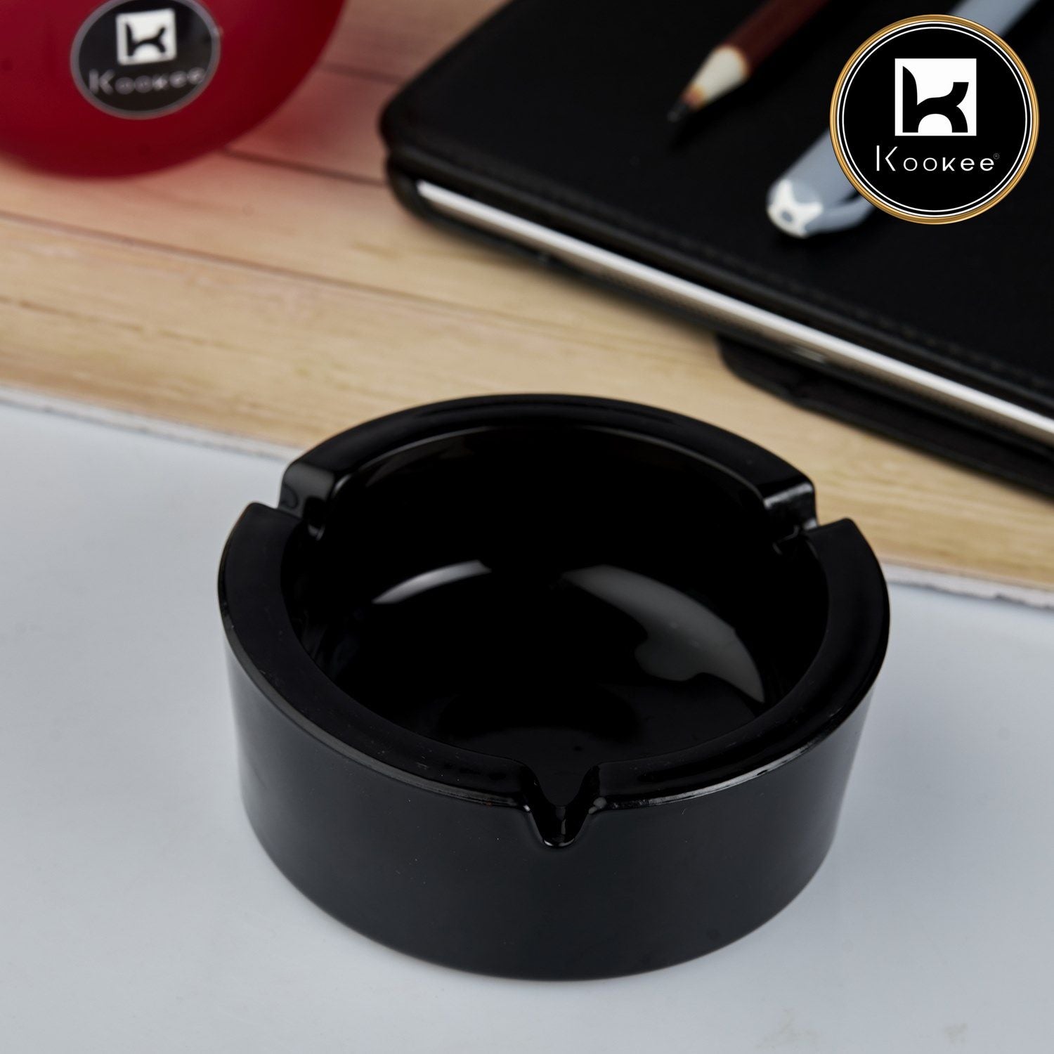 Kookee Glass Ashtray for Cigarettes (10789)