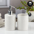 Ceramic Bathroom Accessories Set of 2 with Soap Dispenser (11111)