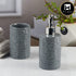 Ceramic Bathroom Accessories Set of 2 with Soap Dispenser (11116)