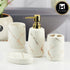 Ceramic Bathroom Accessories Set of 4 with Soap Dispenser (11138)