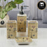 Ceramic Bathroom Accessories Set of 3 with Soap Dispenser (11141)