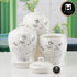 Ceramic Condiment Jars and Containers Set of 3, White (113151)