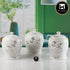 Ceramic Condiment Jars and Containers Set of 3, White (113151)