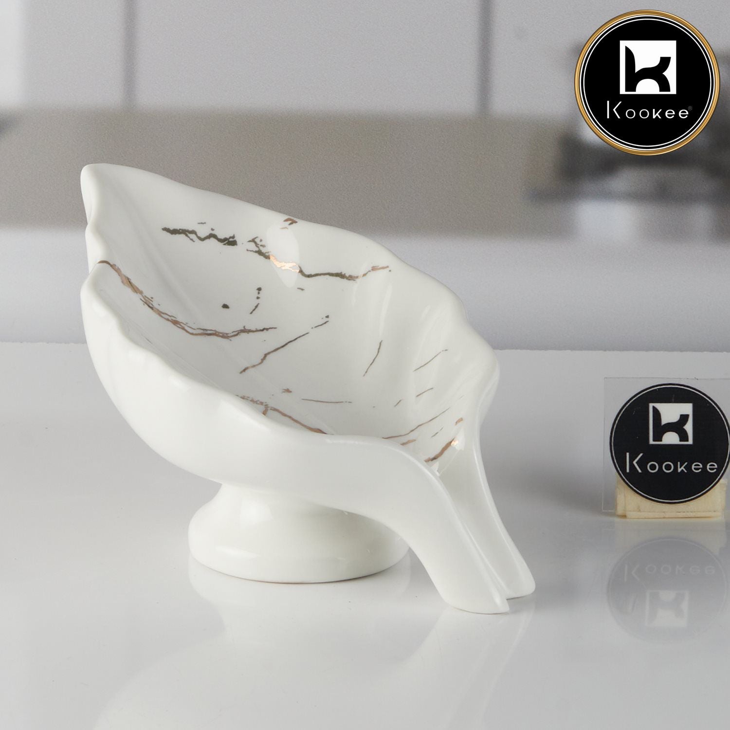 Kookee Soap Holders, White, ART11155