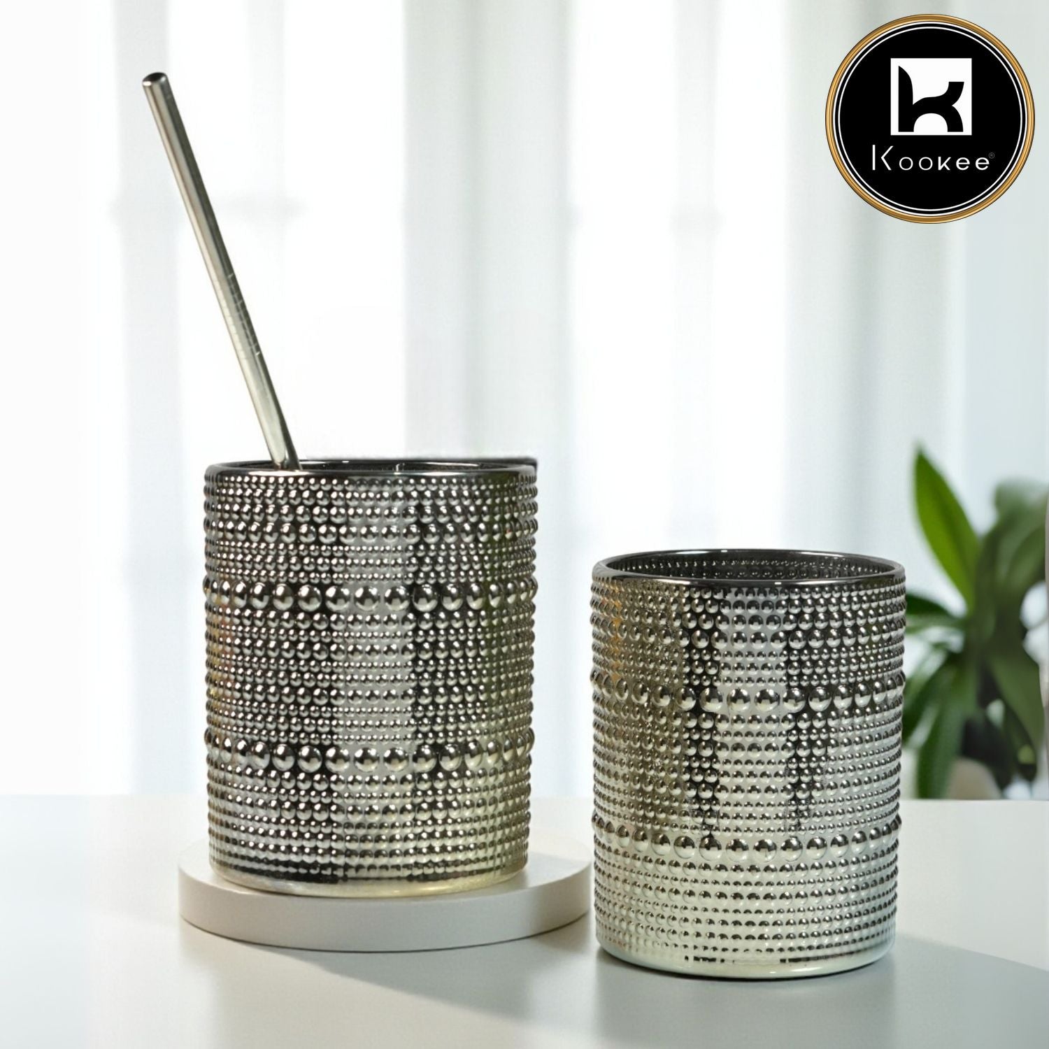 Jupiter Vintage Hobnail Old Fashioned Bubble Glasses (V-GLASS-005)