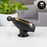 Ceramic Soap Holder Dish, Set of 1 Bathroom Accessories for Home, Black (11167)