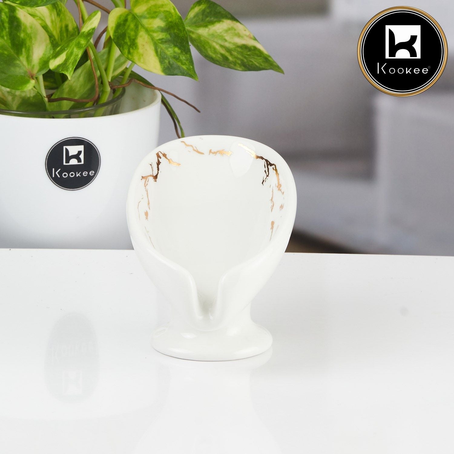 Ceramic Soap Holder Dish, Set of 1, White (11169)