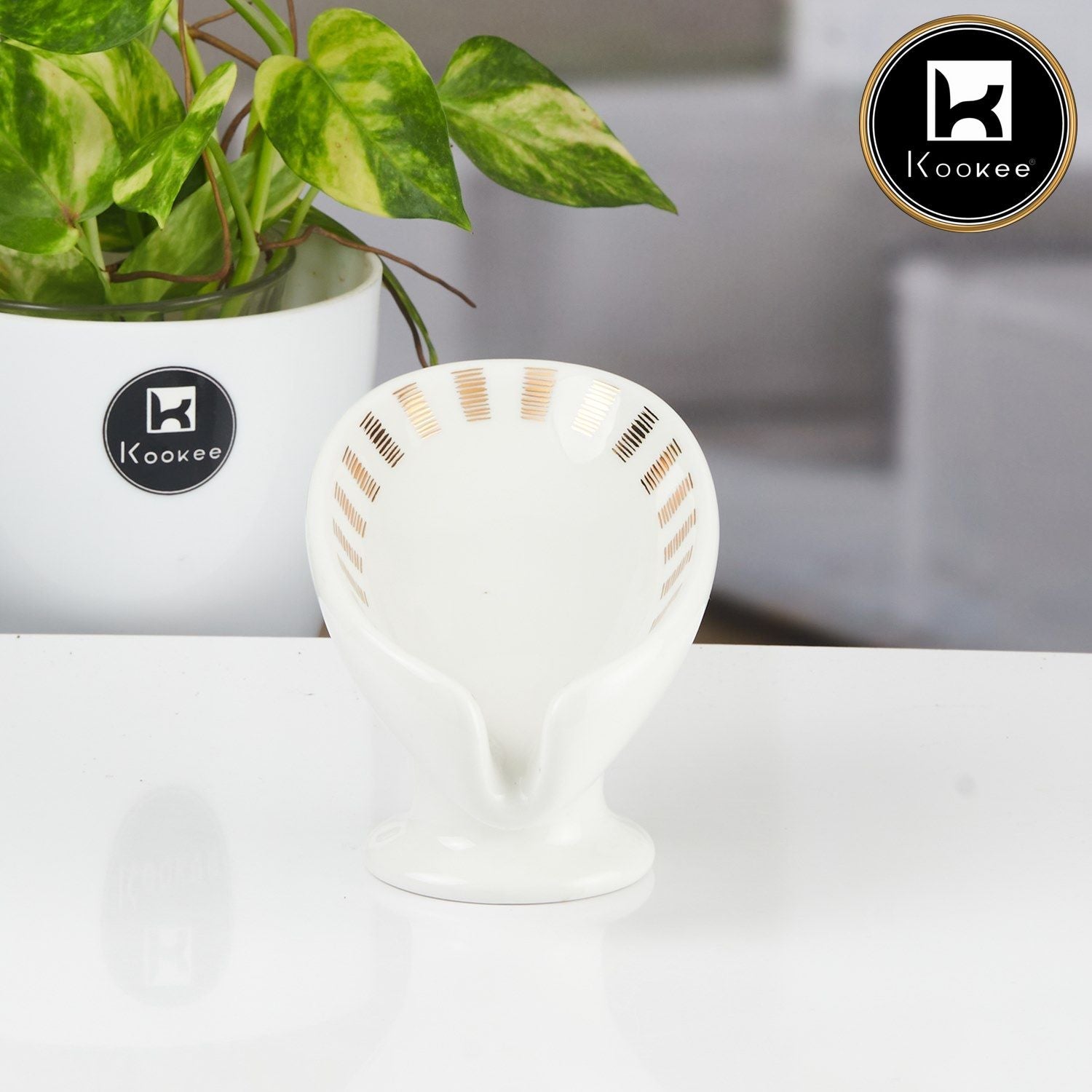 Ceramic Soap Holder Dish, Set of 1, White (11171)