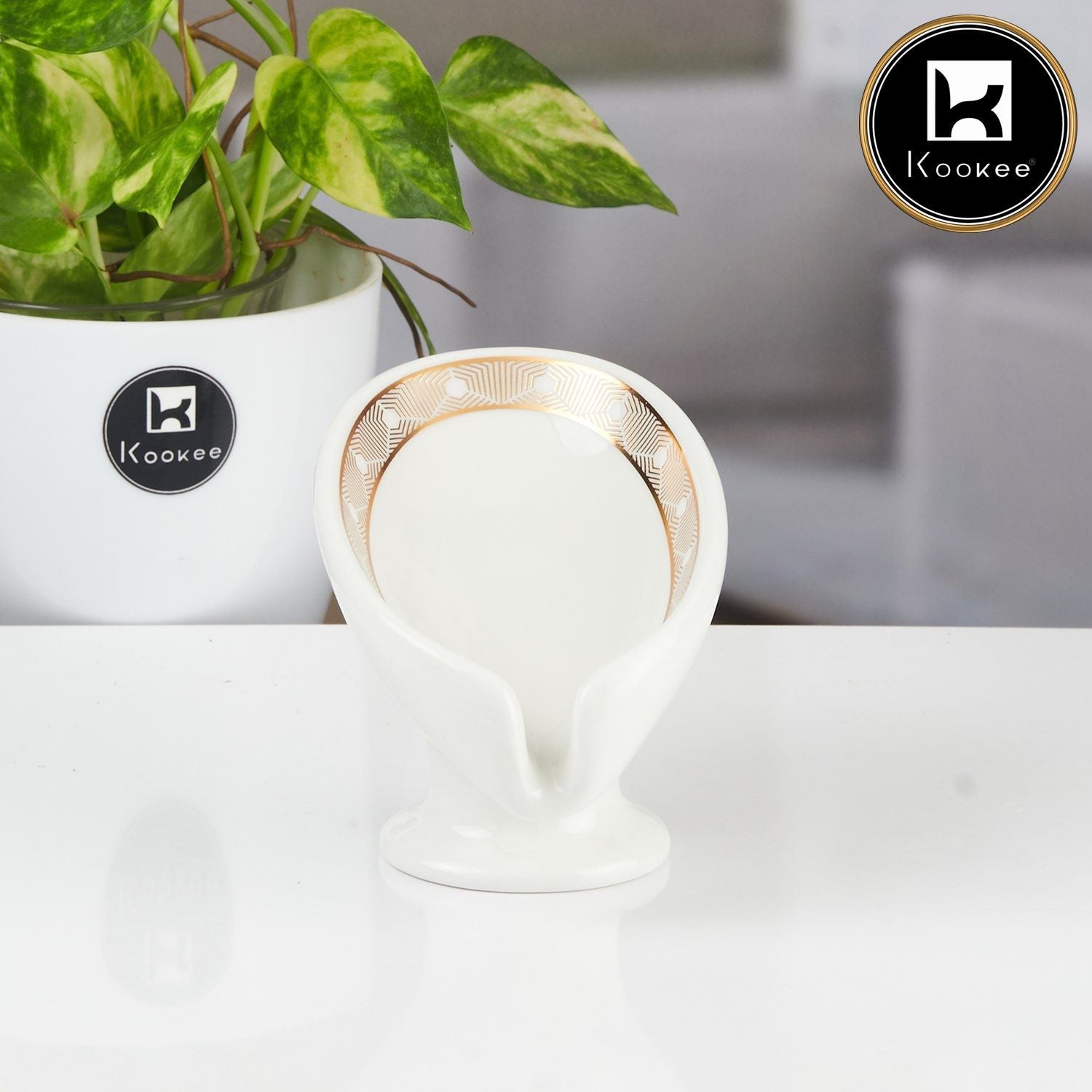 Ceramic Soap Holder Dish, Set of 1, White (11172)