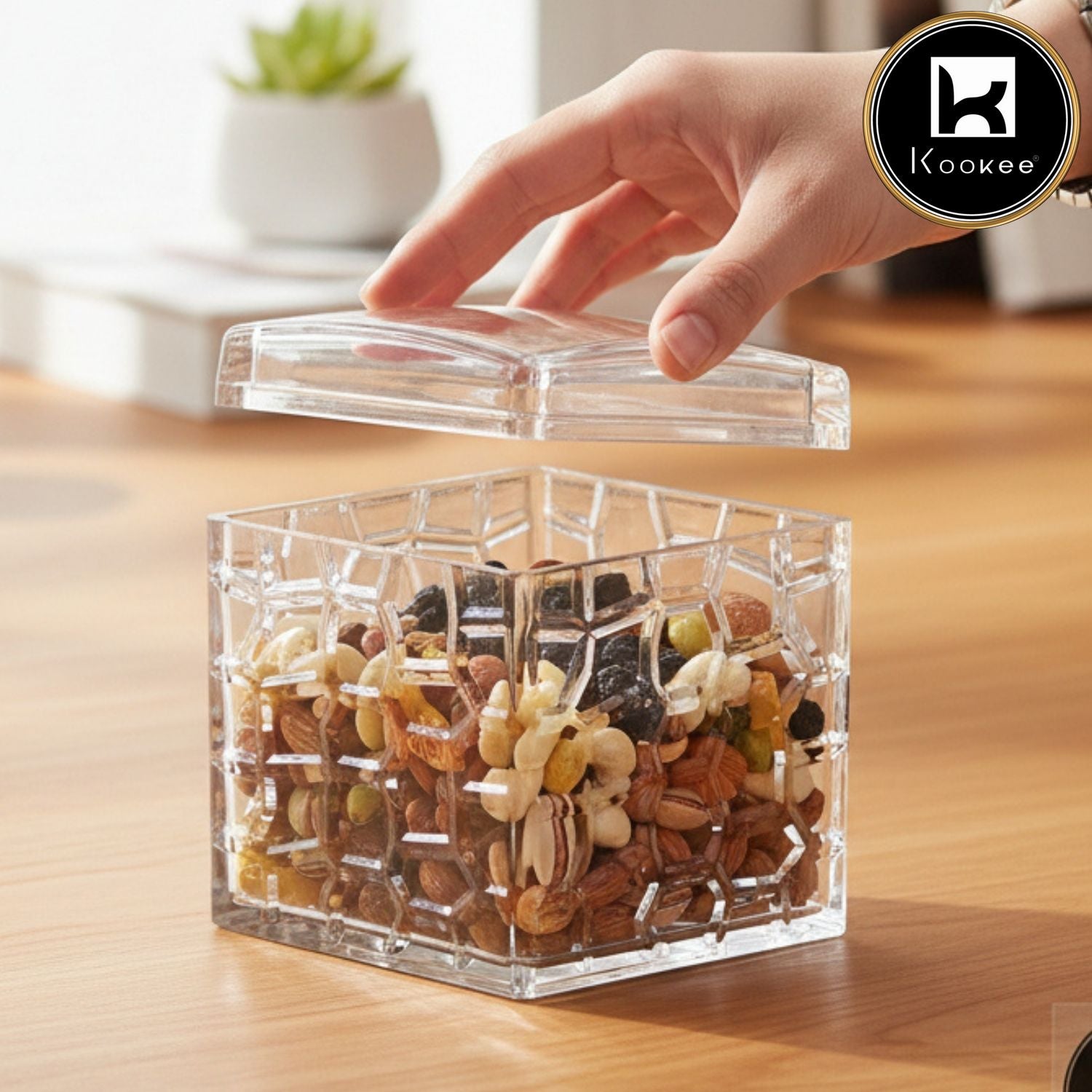 Kookee Canister Jars (Acrylic), Transparent, ART11190