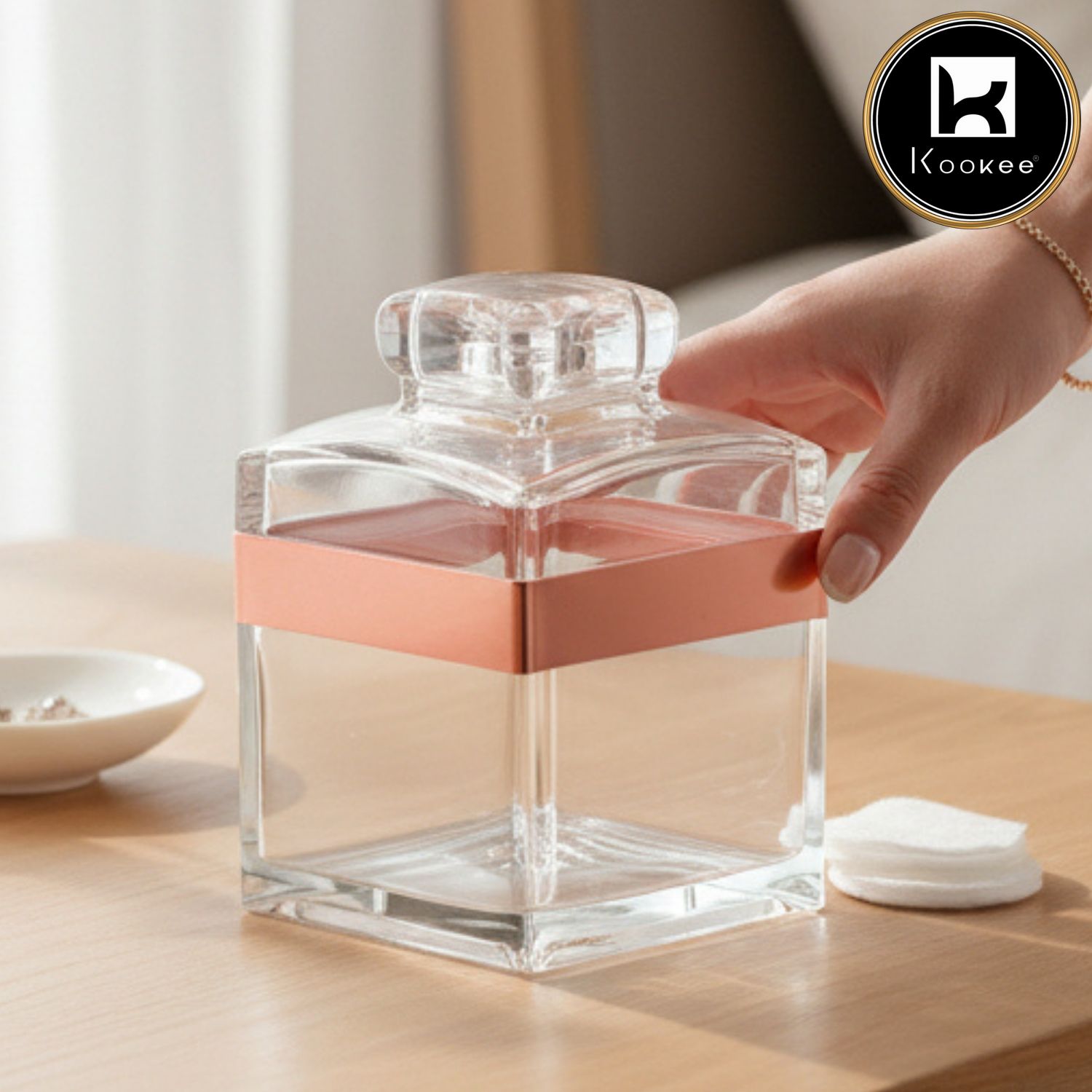 Kookee Canister Jars (Acrylic), Rose Gold, ART11205