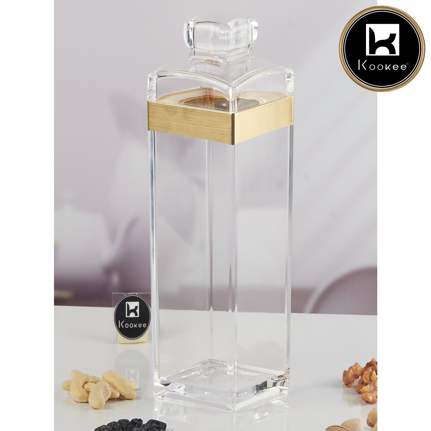 Kookee Canister Jars (Acrylic), Gold, ART11212
