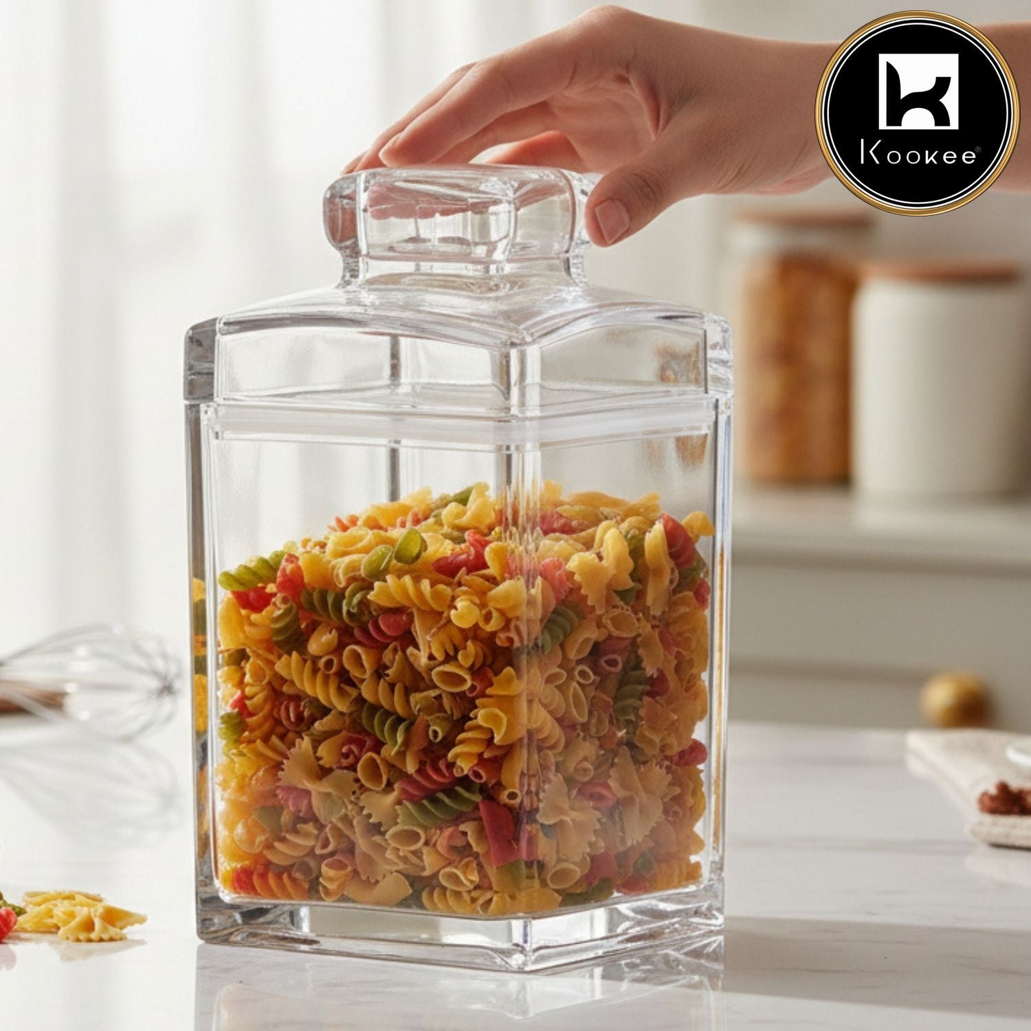 Kookee Canister Jars (Acrylic), Transparent, ART11223