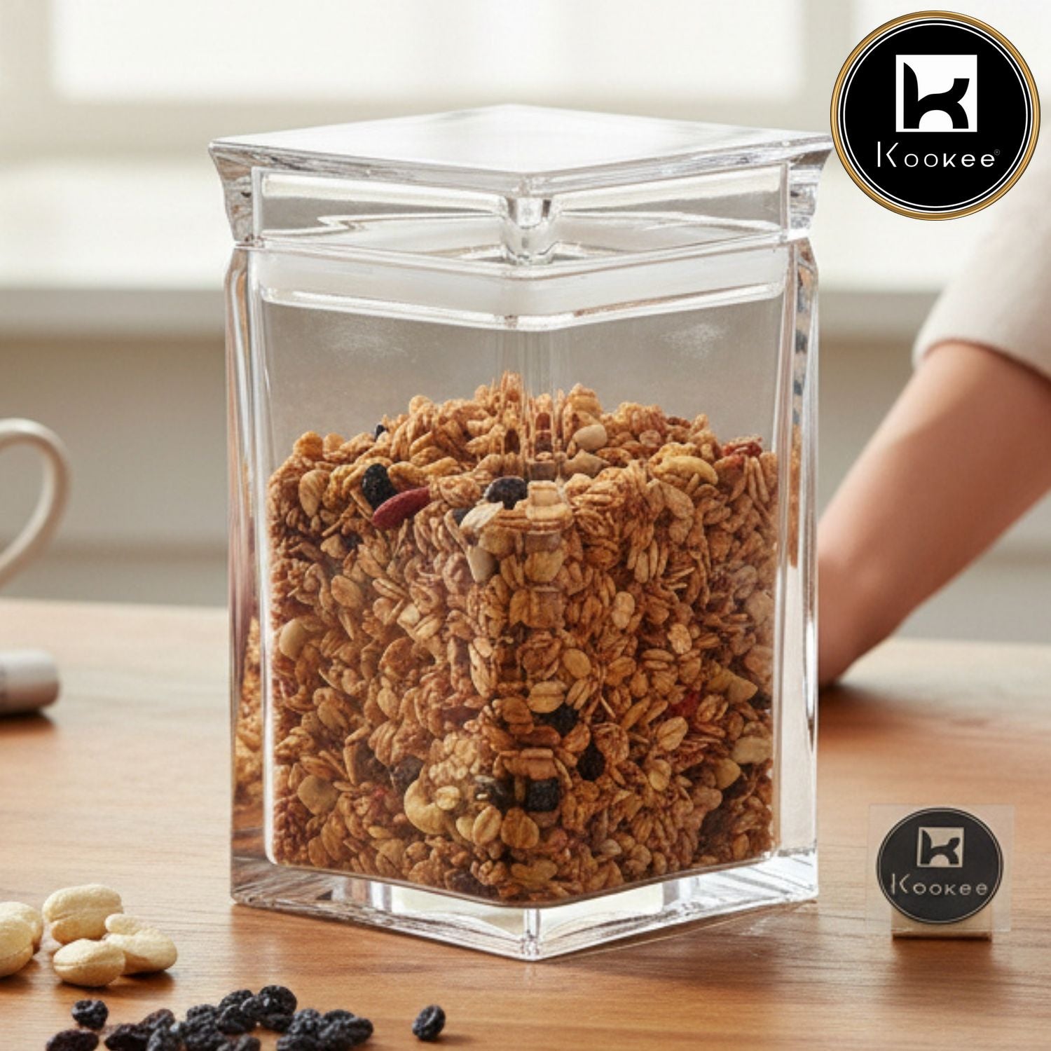 Kookee Canister Jars (Acrylic), Transparent, ART11230