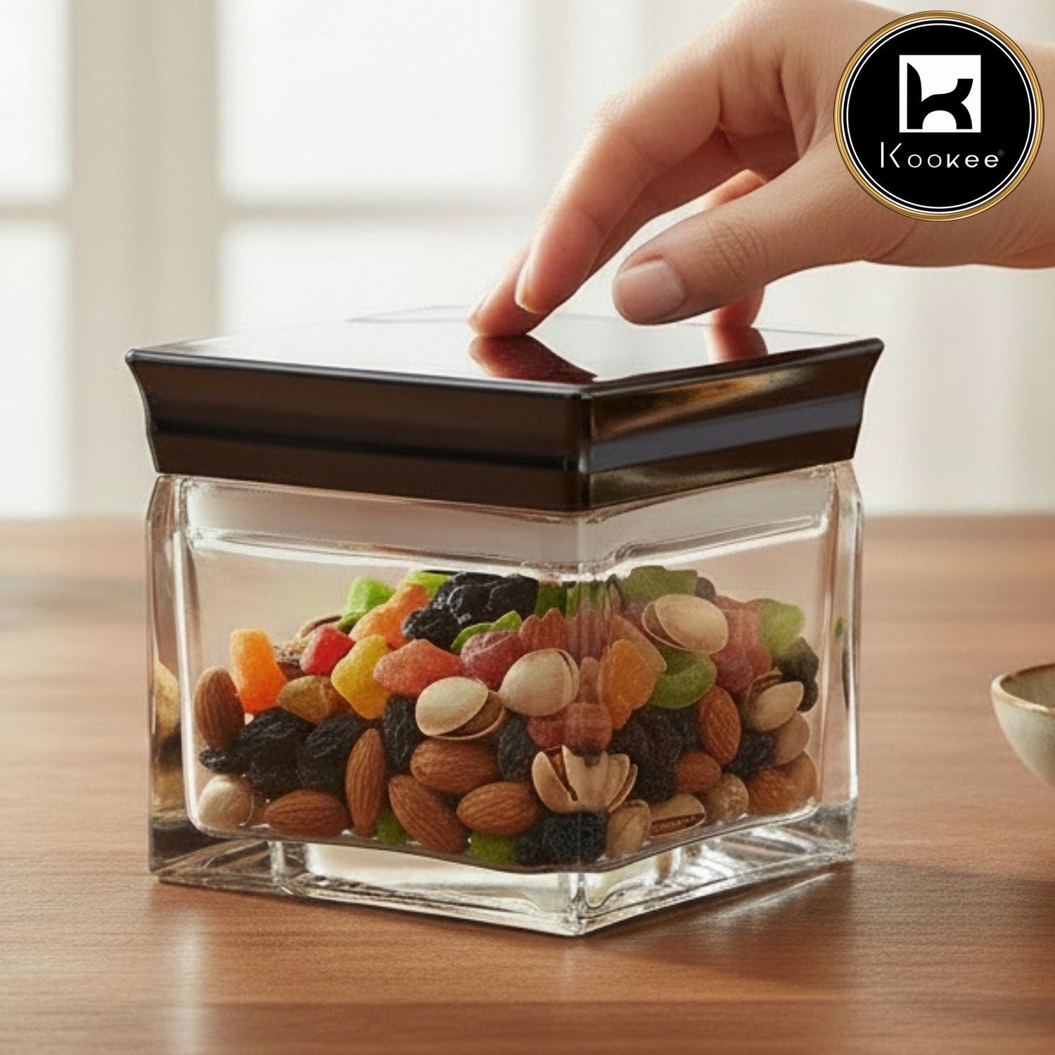 Kookee Canister Jars (Acrylic), Black, ART11244