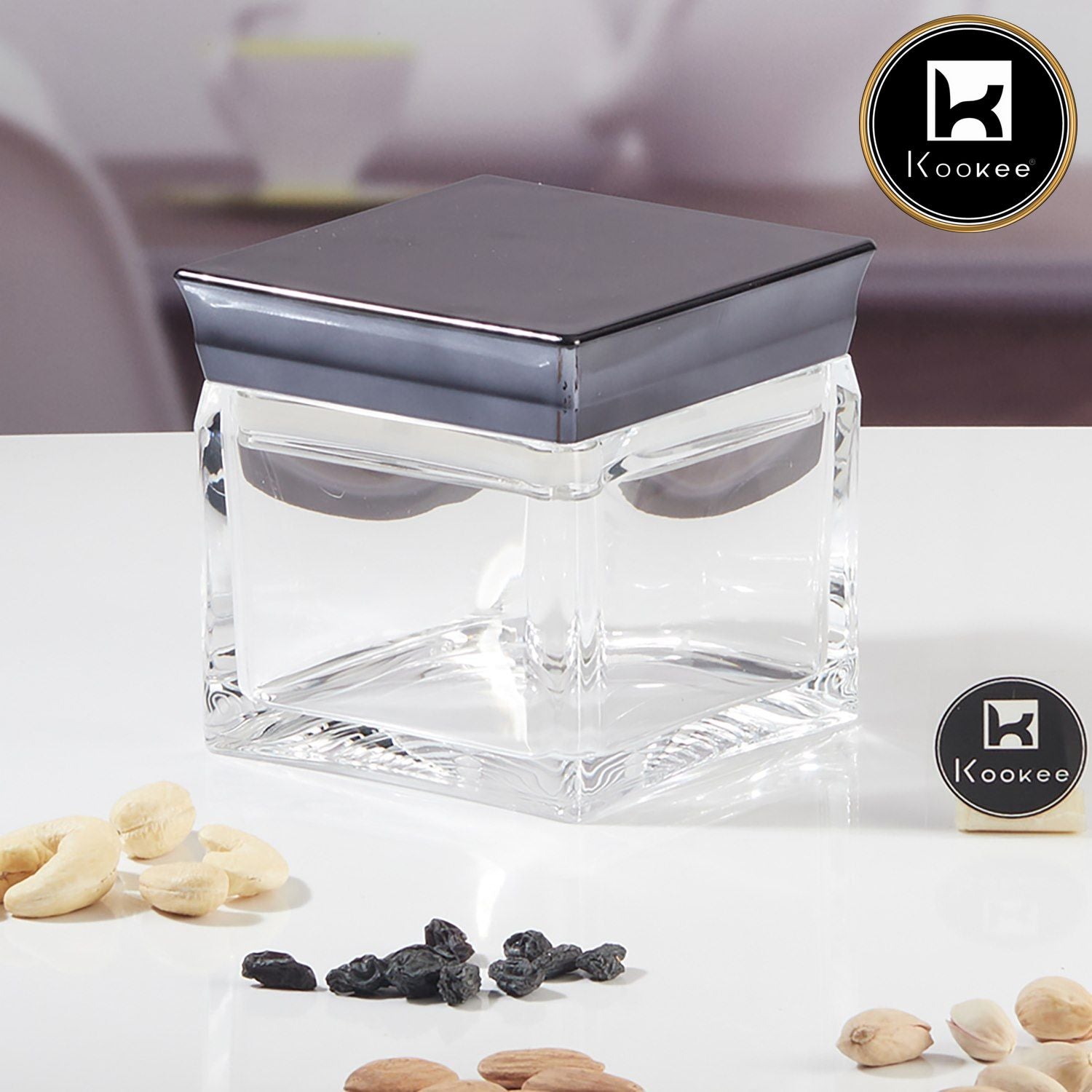 Kookee Canister Jars (Acrylic), Black, ART11244