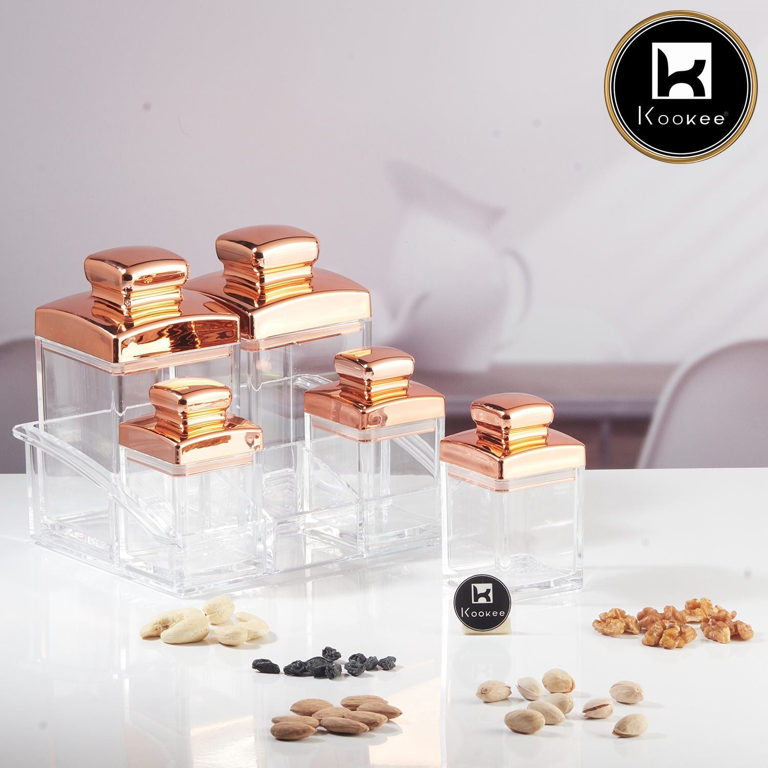 Acrylic Airtight Canister Jar & Container for Kitchen (V-AAC-005-2)