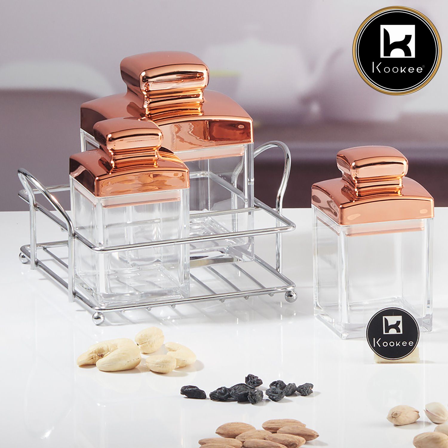 Acrylic Airtight Canister Jar & Container for Kitchen (V-AAC-005-1)
