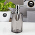 Kookee Acrylic Soap Dispenser for Bathroom handwash, refillable pump bottle for Kitchen hand wash basin, Set of 1, Transparent Grey