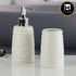 Ceramic Bathroom Accessories Set of 2 with Soap Dispenser (11269)