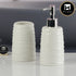 Ceramic Bathroom Accessories Set of 2 with Soap Dispenser (11269)