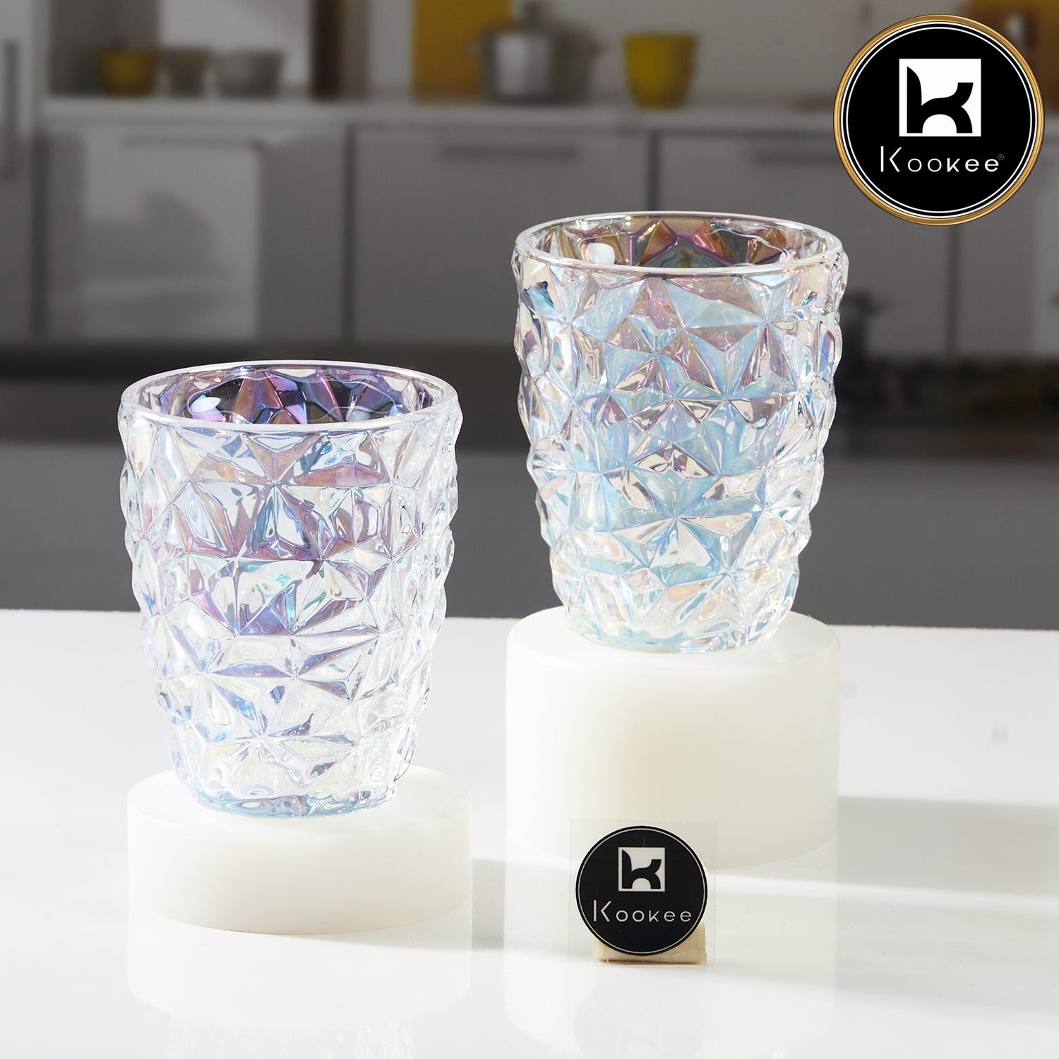 Kookee Water & Juice Glasses, Transparent, ART11672