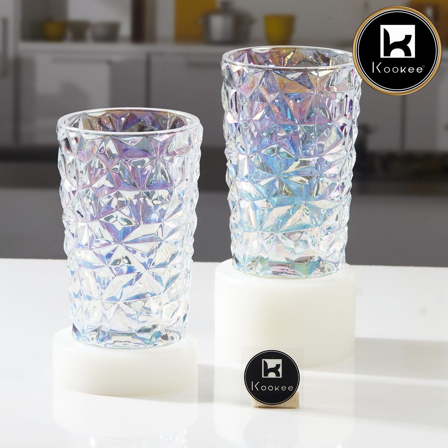 Kookee Water & Juice Glasses, Transparent, ART11678