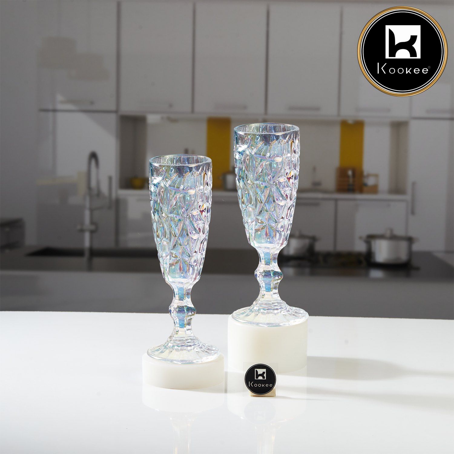 Kookee Wine Glasses, Transparent, ART11684
