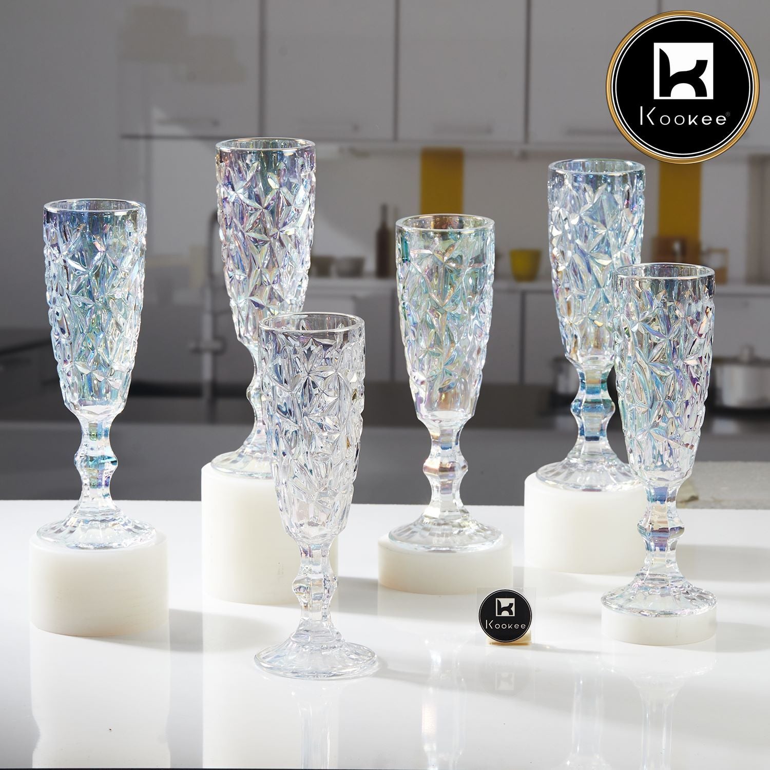 Kookee Wine Glasses, Transparent, ART11776