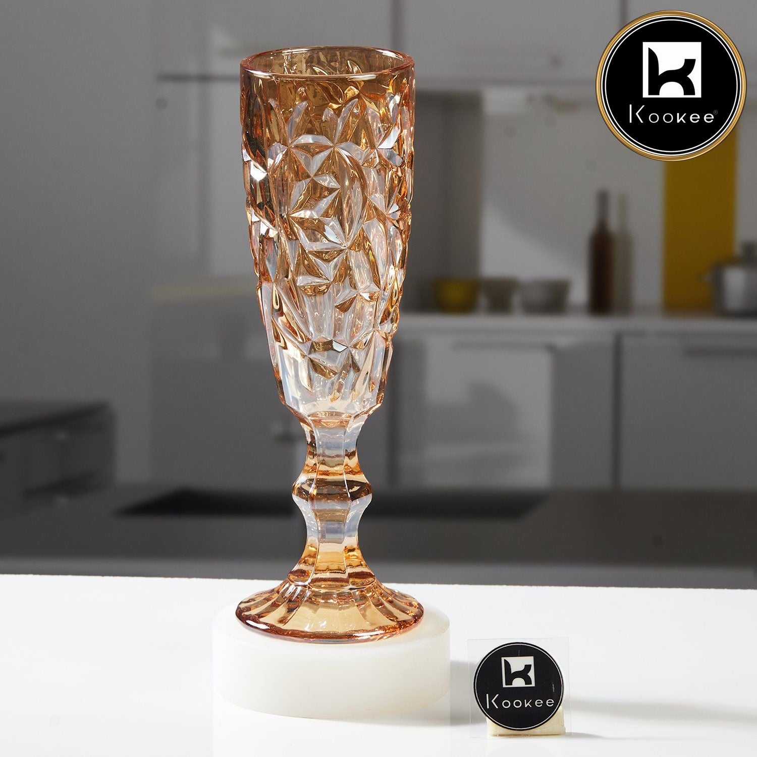 Kookee Wine Glasses, Gold, ART11779