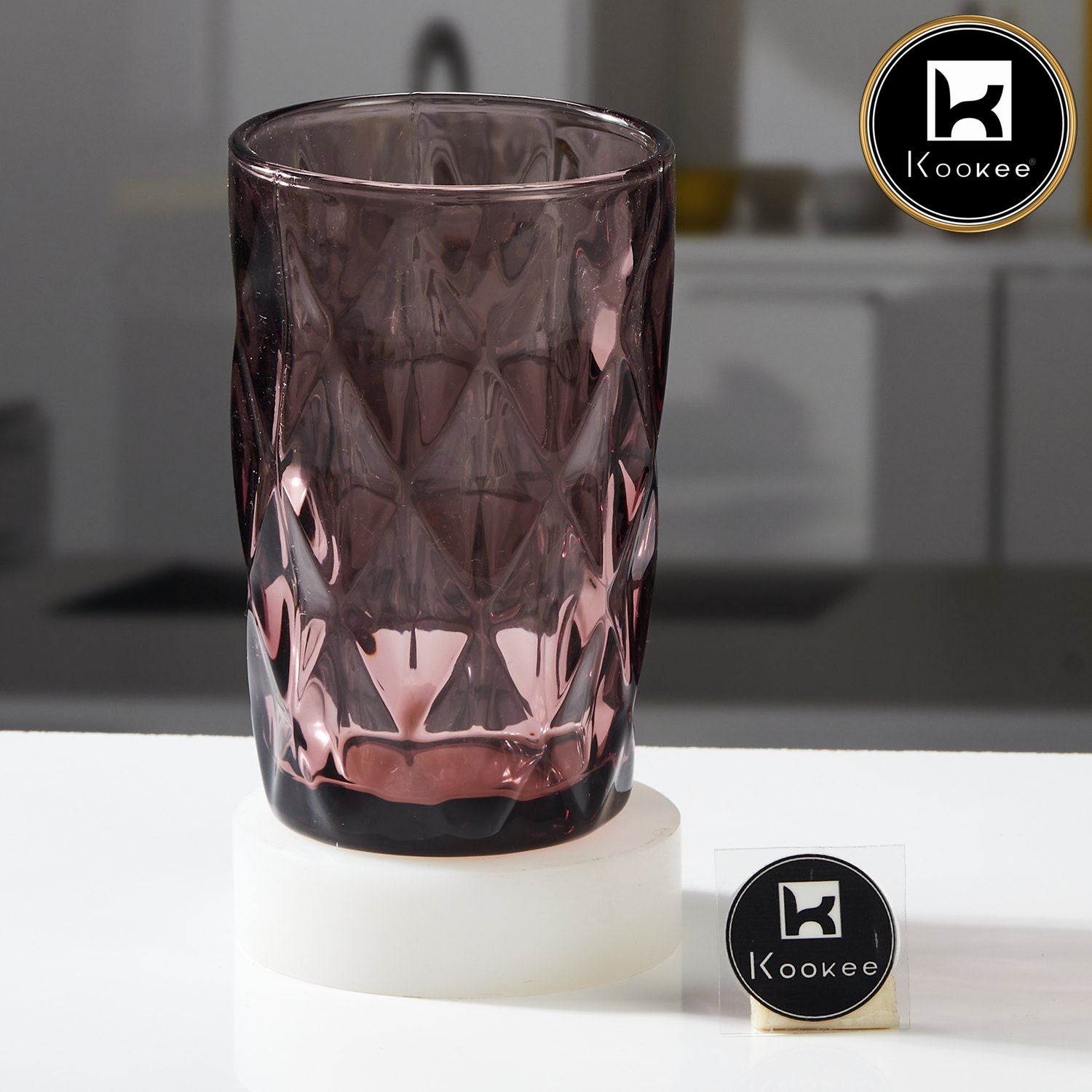 Kookee Water & Juice Glasses, Pink, ART11746