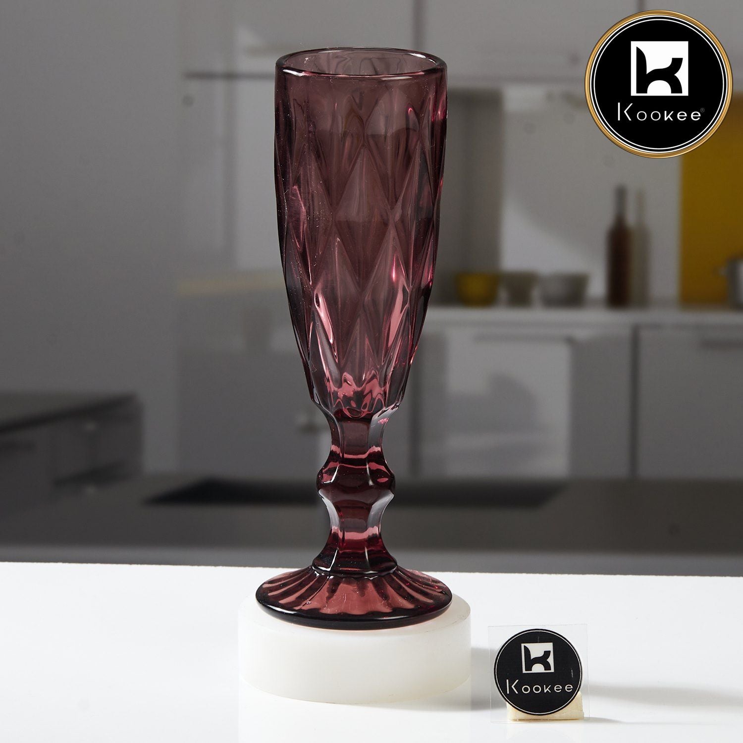 Kookee Wine Glasses, Pink, ART11750