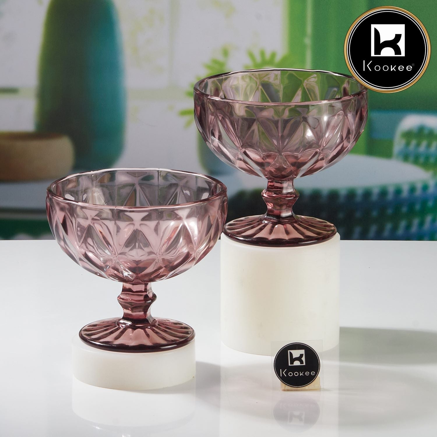 Crystal Glass Ice Cream Bowls (300 ml) (Set of 1) (11289)