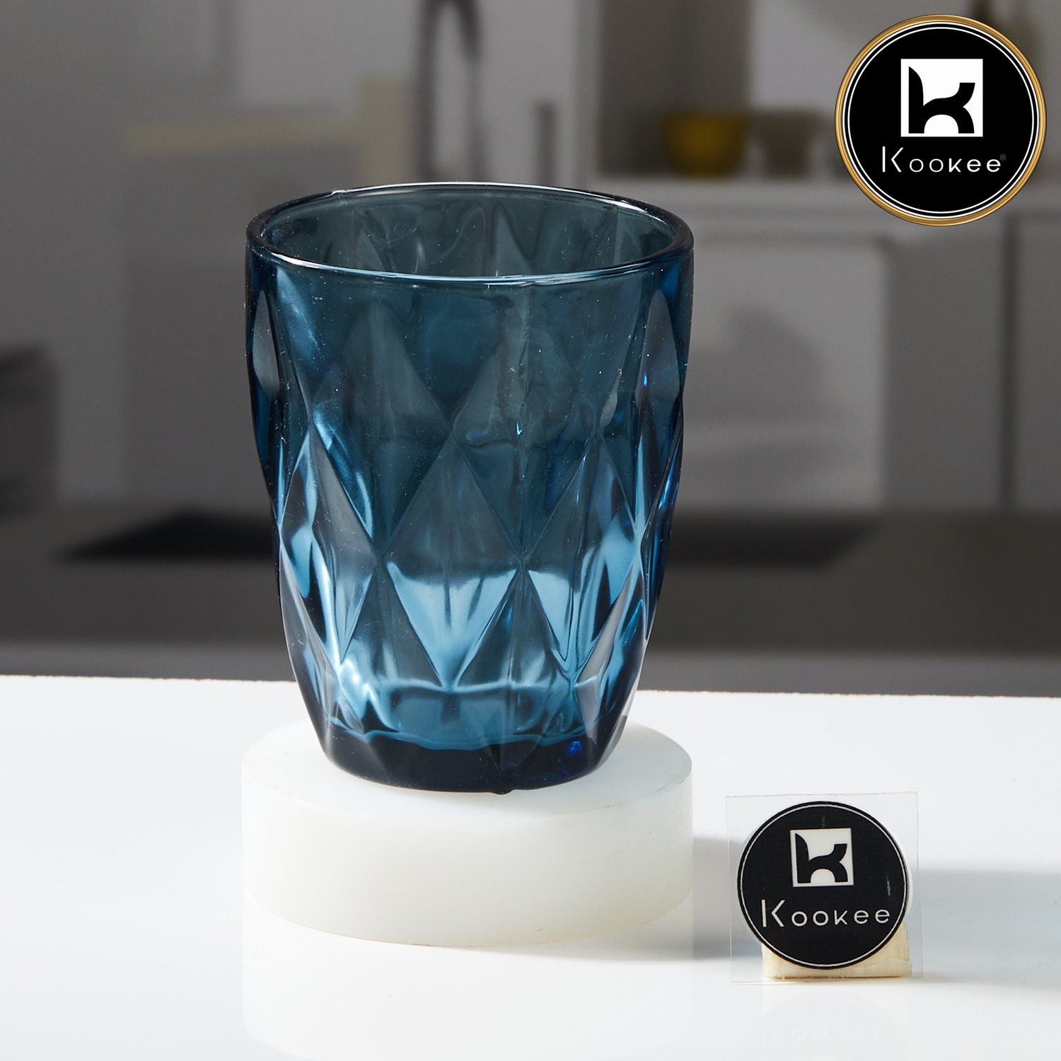 Kookee Water & Juice Glasses, Blue, ART11743
