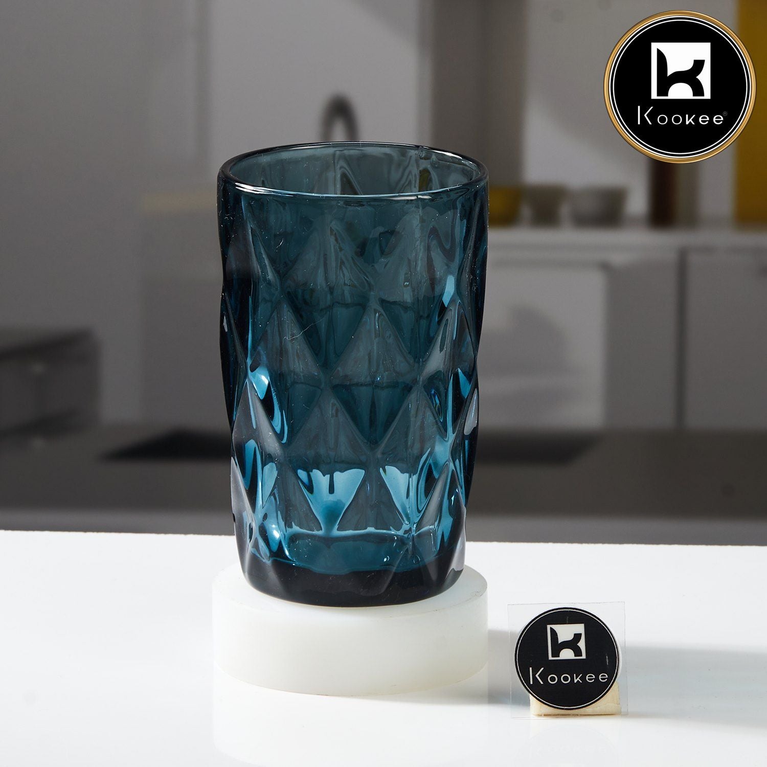 Kookee Water & Juice Glasses, Blue, ART11747