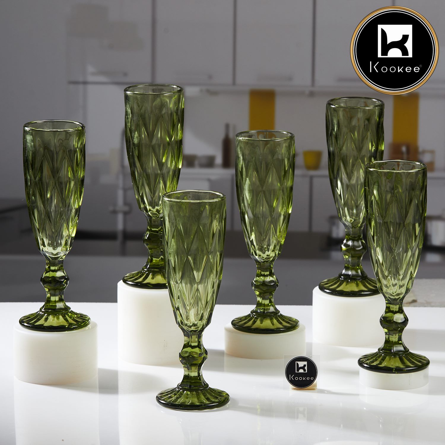 Kookee Crystal Wine Glasses (Set of 6) 150ml (11752)