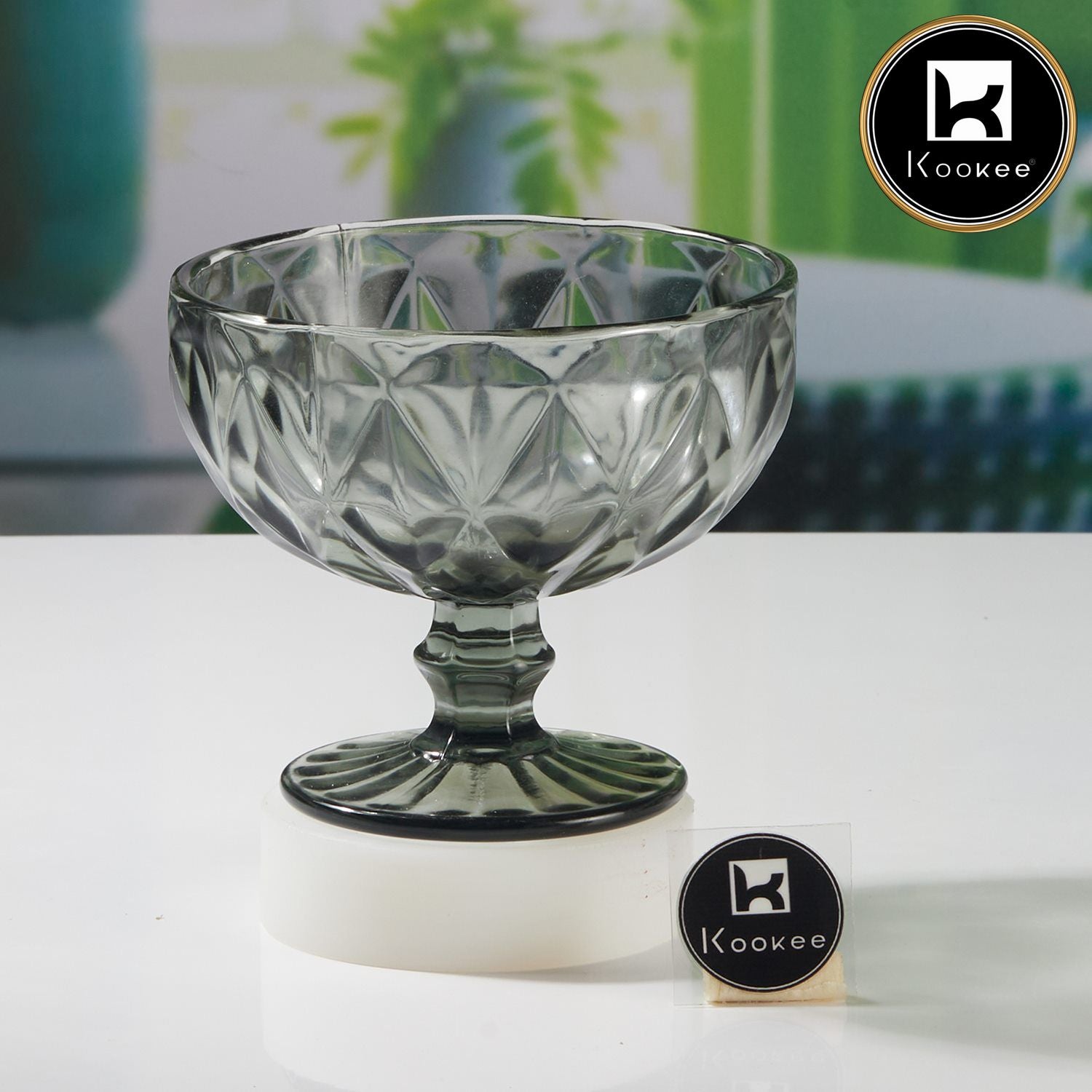 Crystal Glass Ice Cream Bowls (300 ml) (Set of 2) (11665)