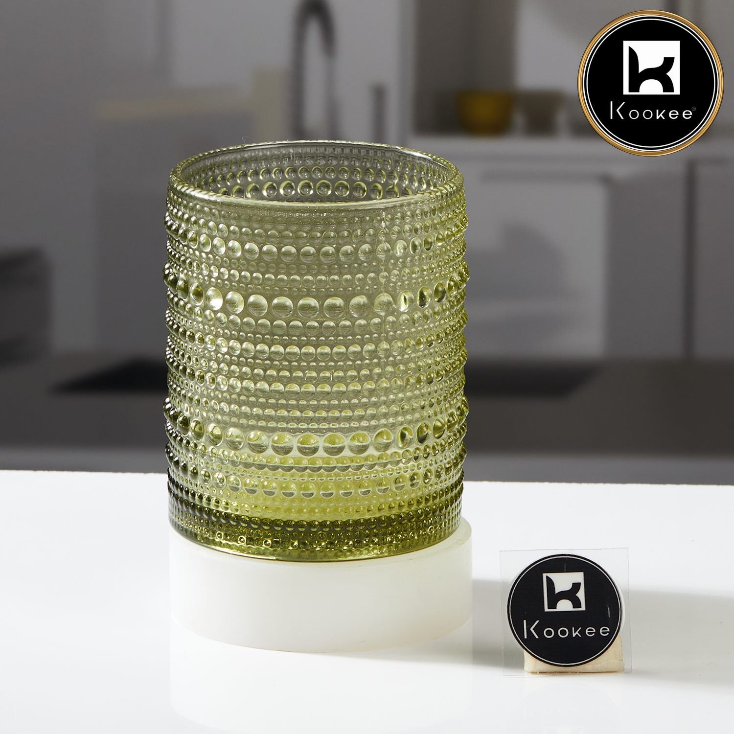 Kookee Whiskey Glasses, Green, ART11669