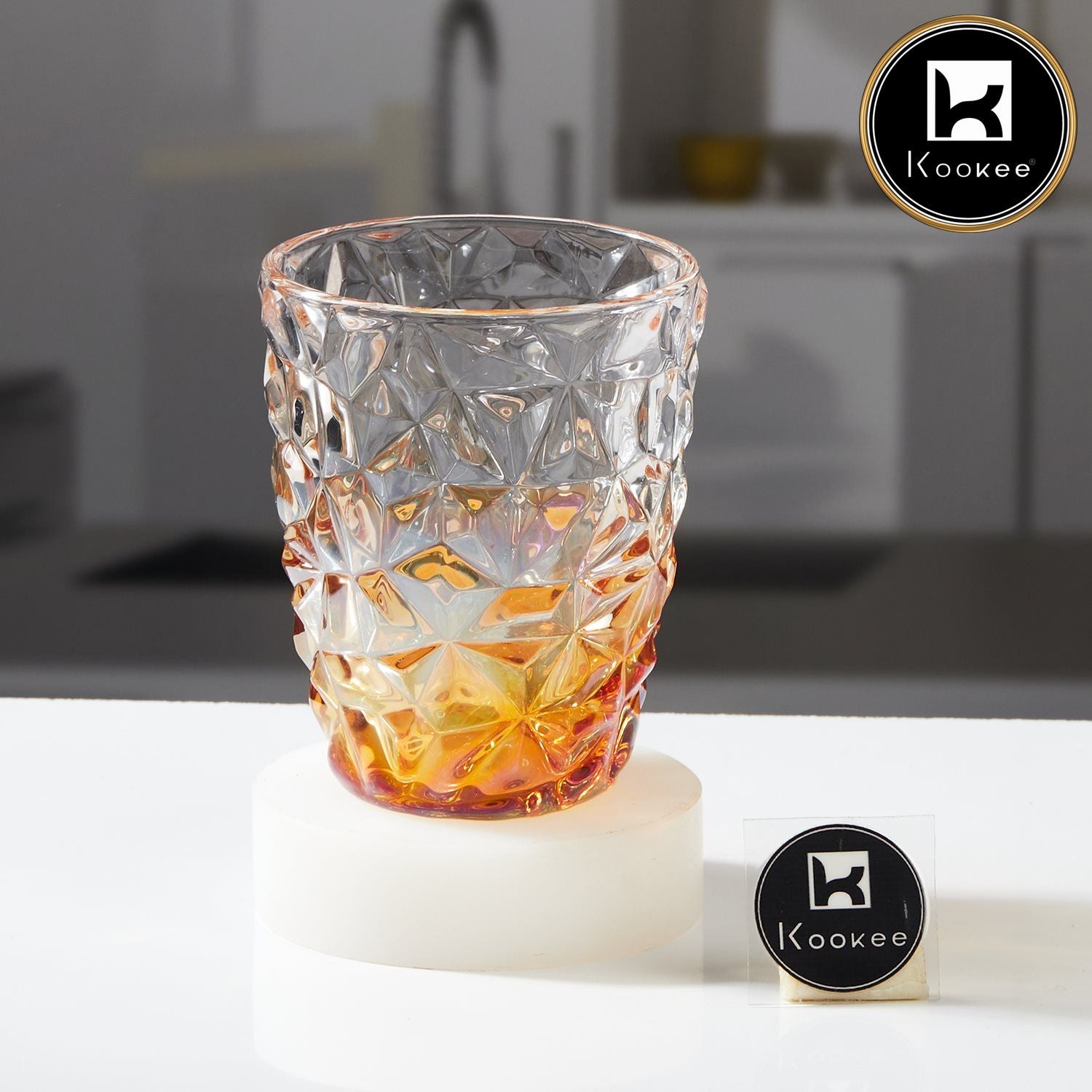 Kookee Water & Juice Glasses, Gold, ART11769