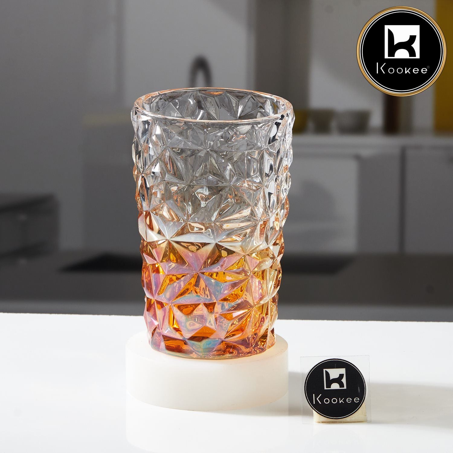 Kookee Water & Juice Glasses, Gold, ART11775