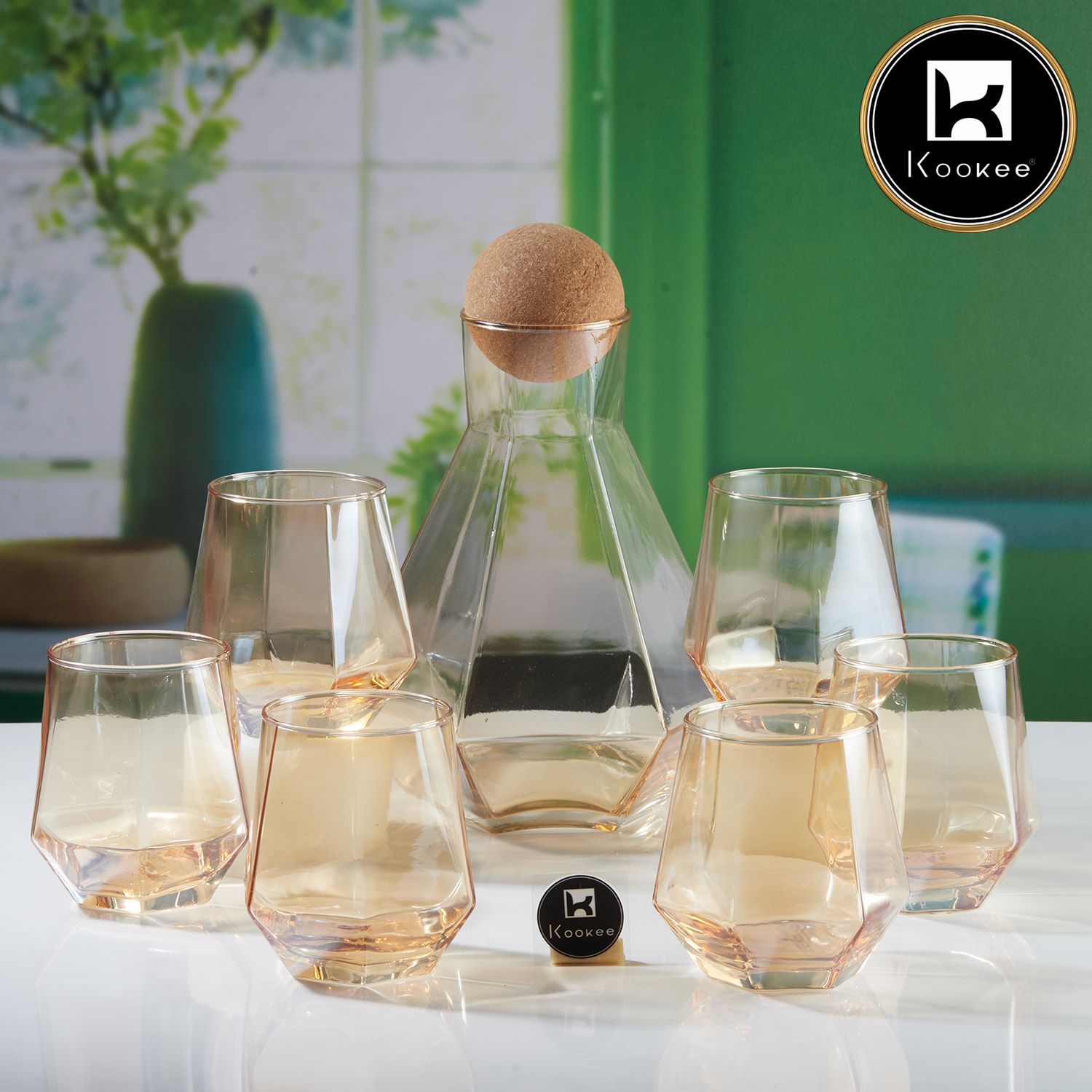 Kookee Mixed Drinkware Sets, Gold, ART11320